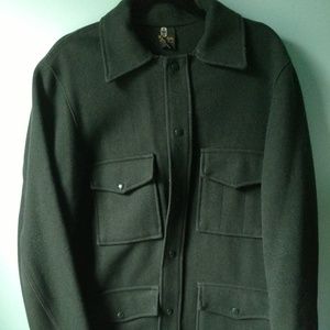 Vintage 70s Thermo King Dark Green Mackinaw Jacket